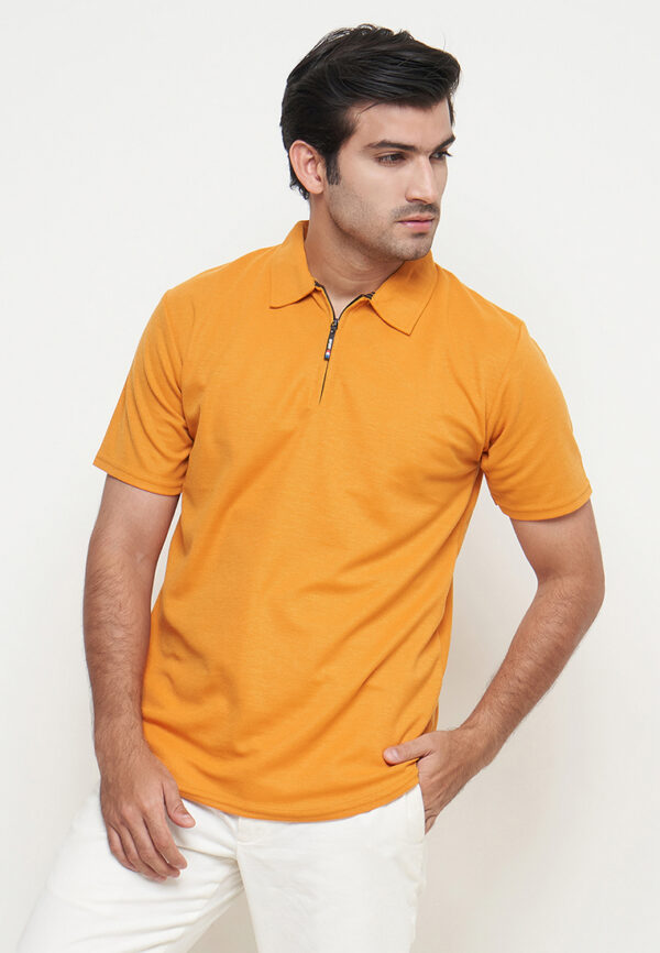 Polo Shirt Orange - Polos - Zipper