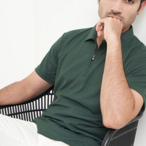 Polo Shirt Dark Green - Polos - Zipper