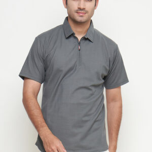 Polo Shirt Grey - Polos - Zipper