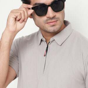 Polo Shirt Light Grey - Polos - Zipper