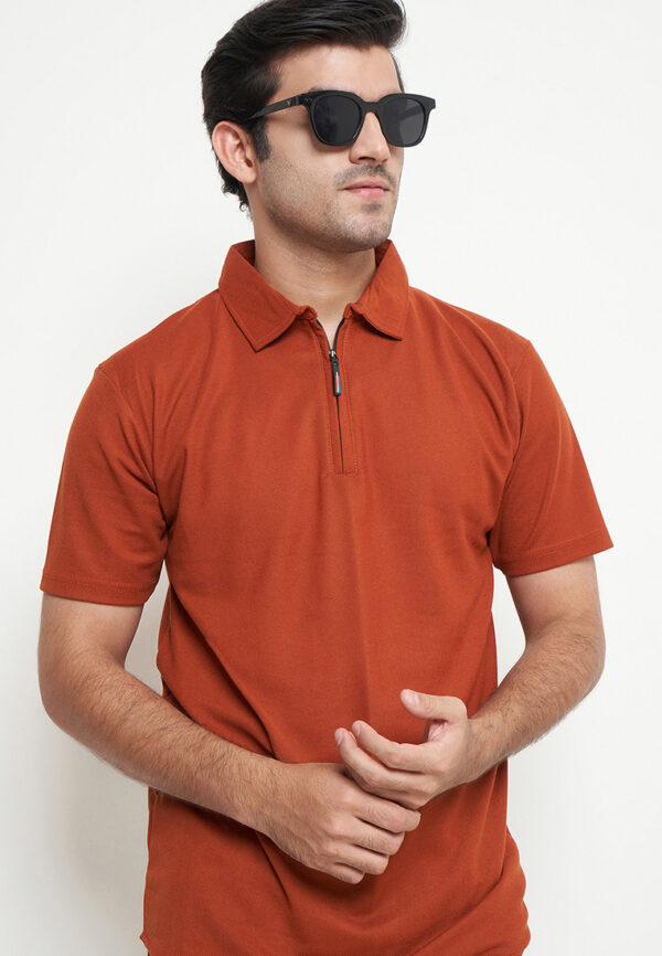 Polo Shirt Orange - Polos - Zipper