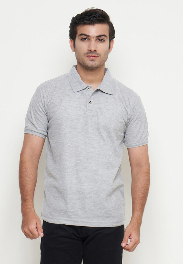 Polo Shirt Light Grey - Polos - Kancing - Gambar 6