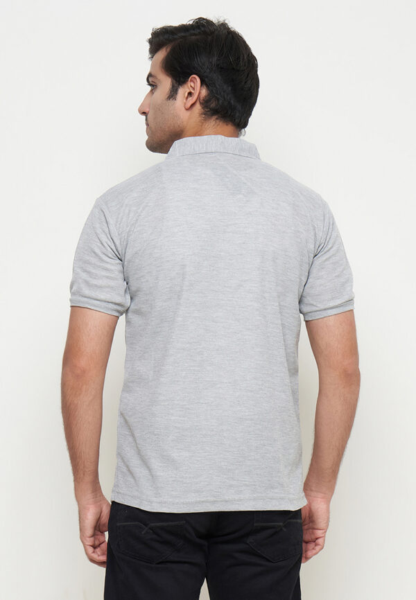 Polo Shirt Light Grey - Polos - Kancing - Gambar 2