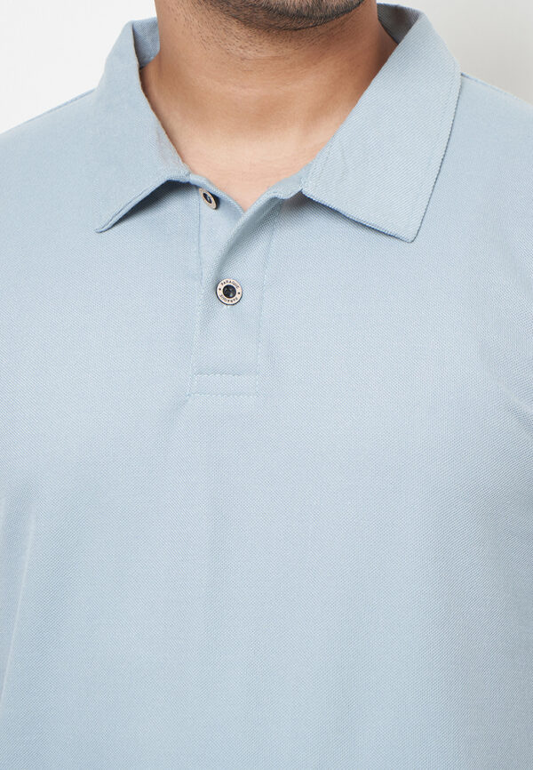 Polo Shirt Baby Blue - Polos - Kancing - Gambar 6