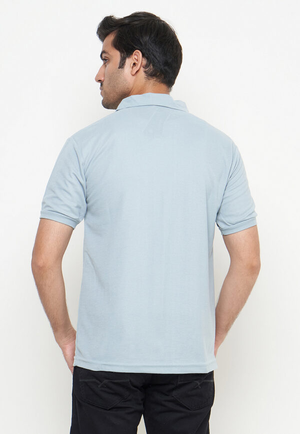Polo Shirt Baby Blue - Polos - Kancing - Gambar 2