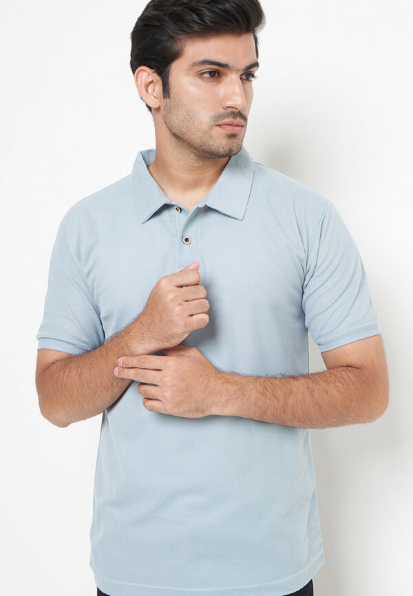 Polo Shirt Baby Blue - Polos - Kancing